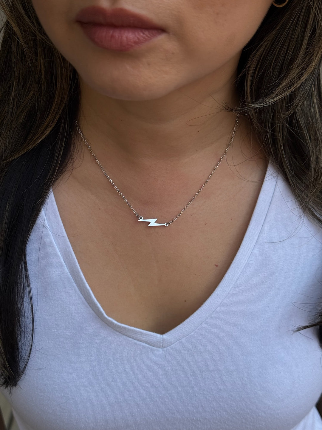 Ladyspinedoc Lightning Bolt Necklace