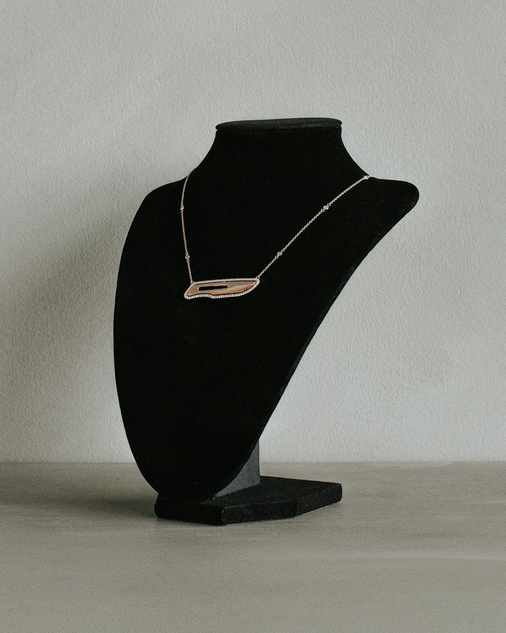 The Confidence Doc Collab: Diamond and Gold 10 Blade Scalpel Necklace