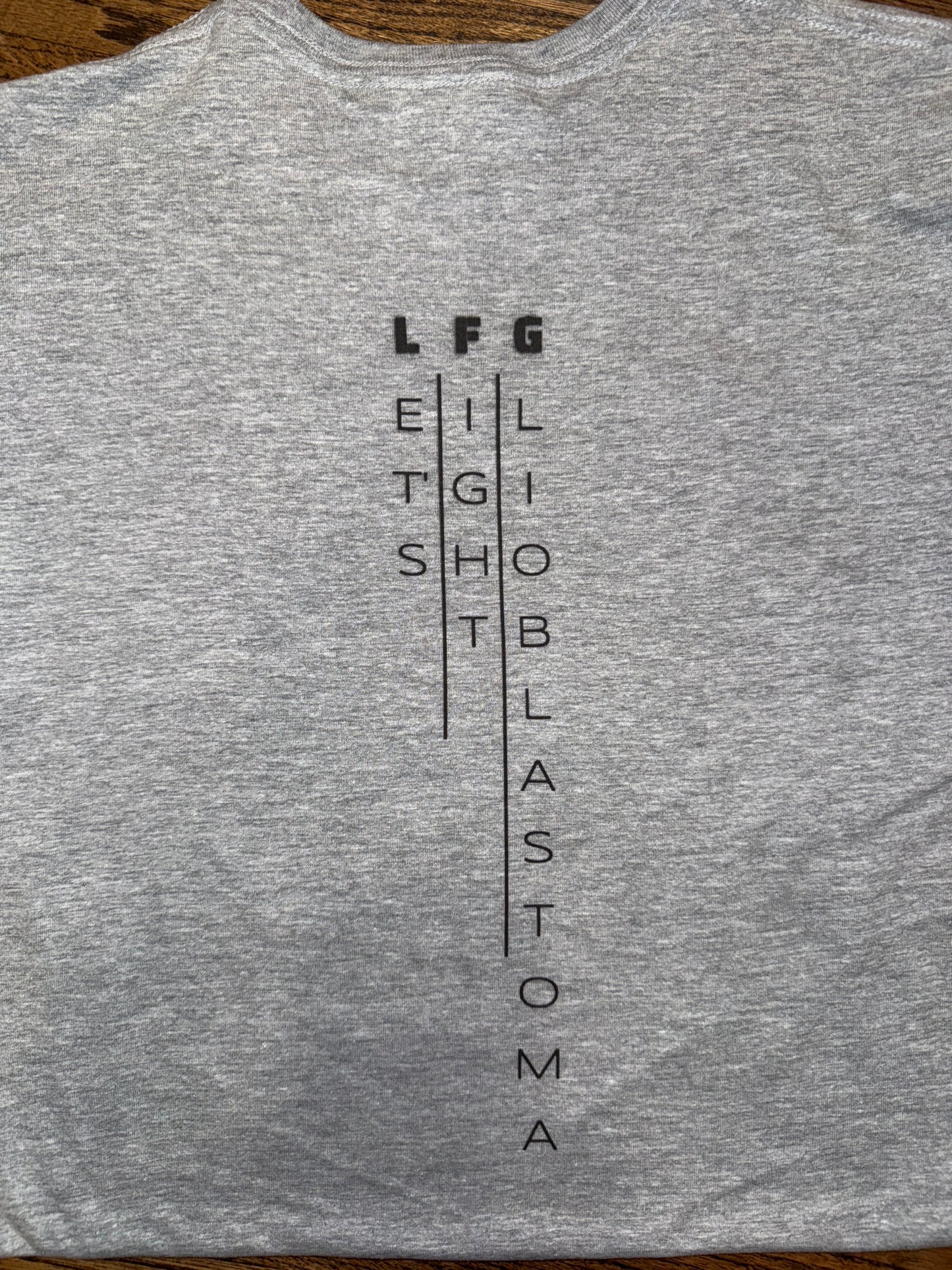 Let’s Fight Glioblastoma Tee Shirt - Gray Short Sleeve