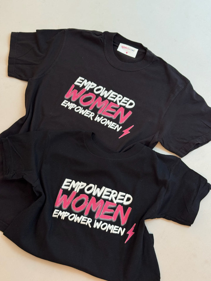 Empowered Women Short Sleeve Tee Shirt - Black