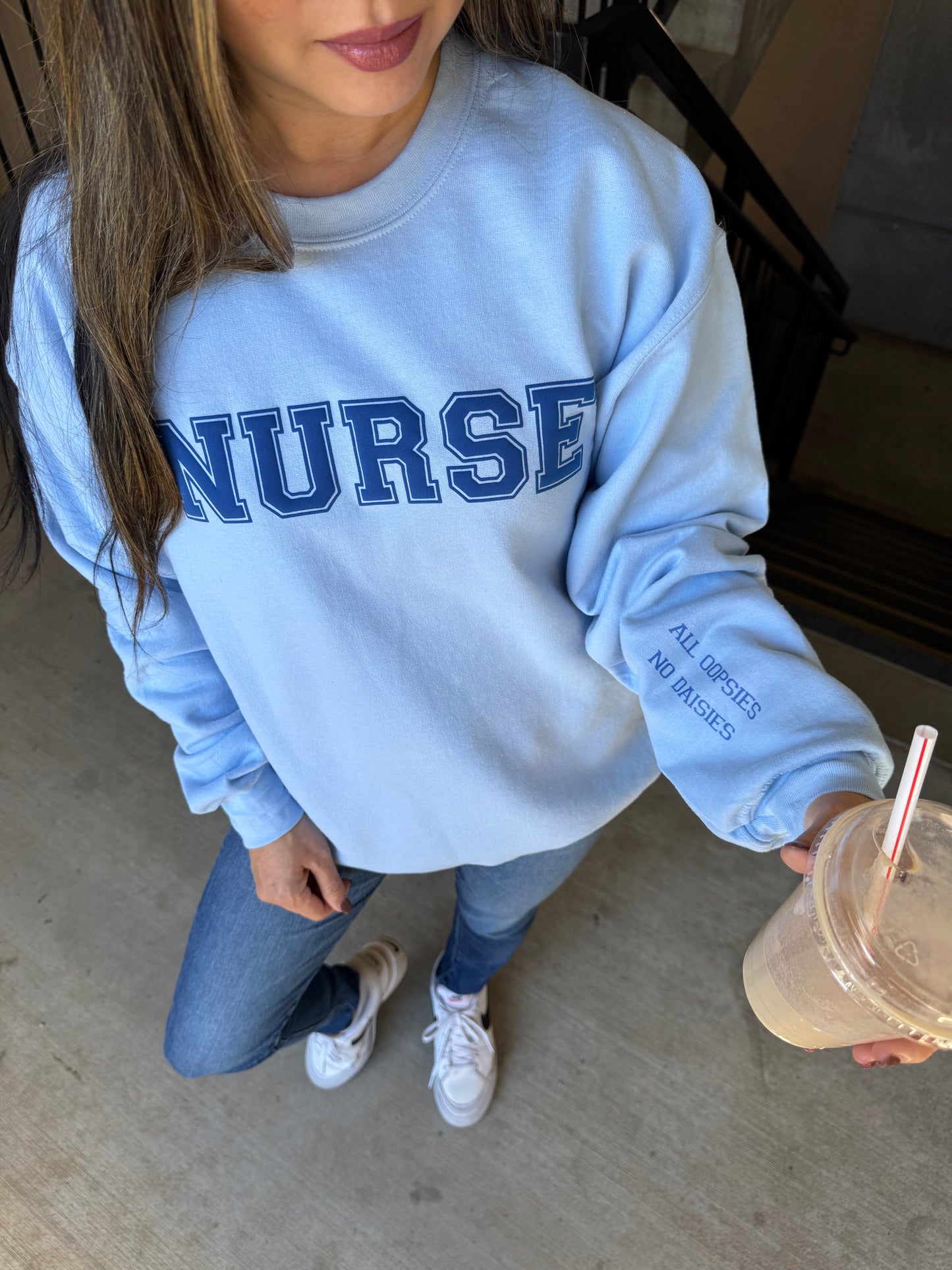 Scrubhacks Collab: All Oopsies No Daisies Nurse Sweatshirt