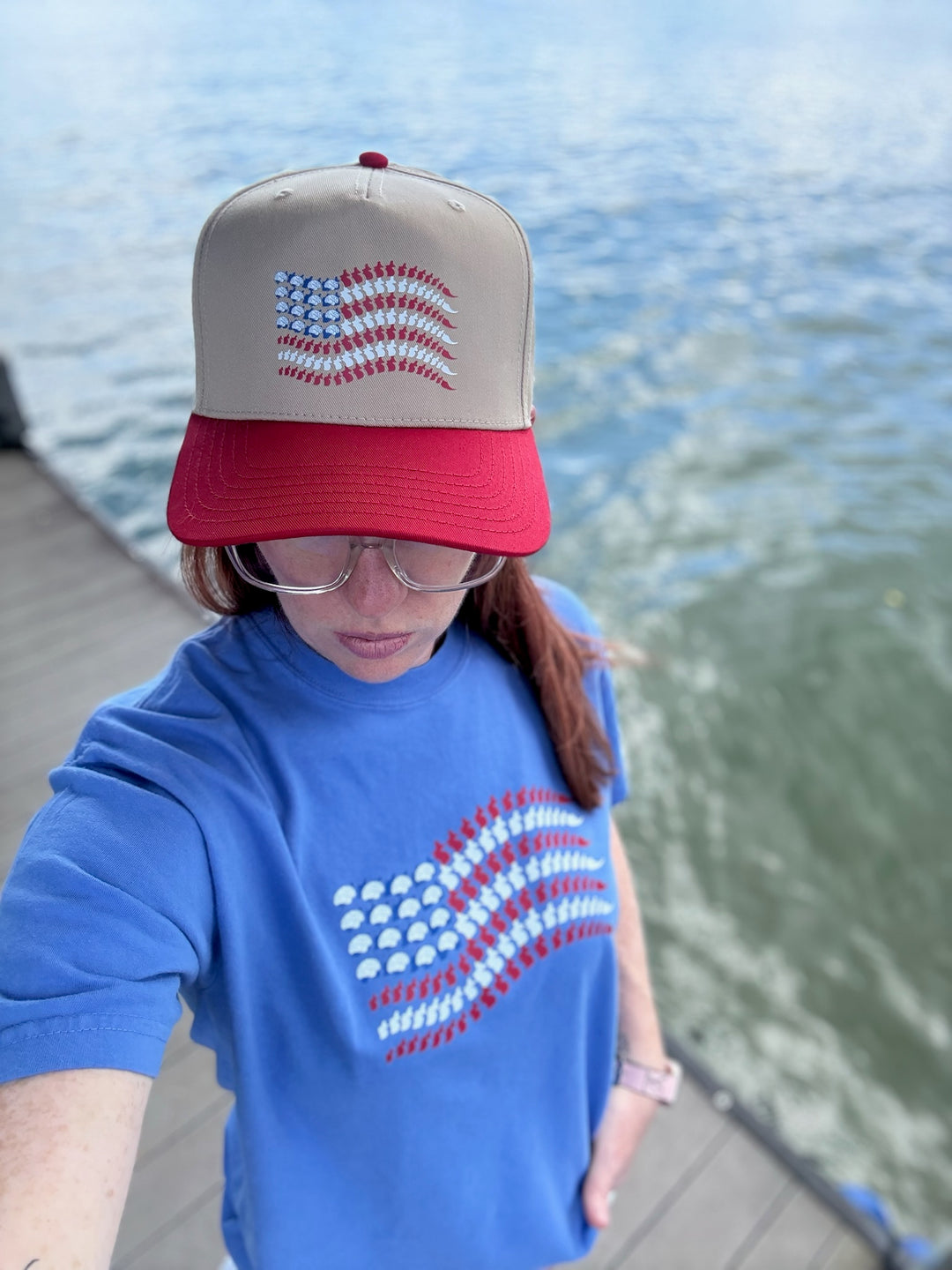 Stars, Stripes & Synapses Ball Cap – Patriotic Brain & Spine Hat