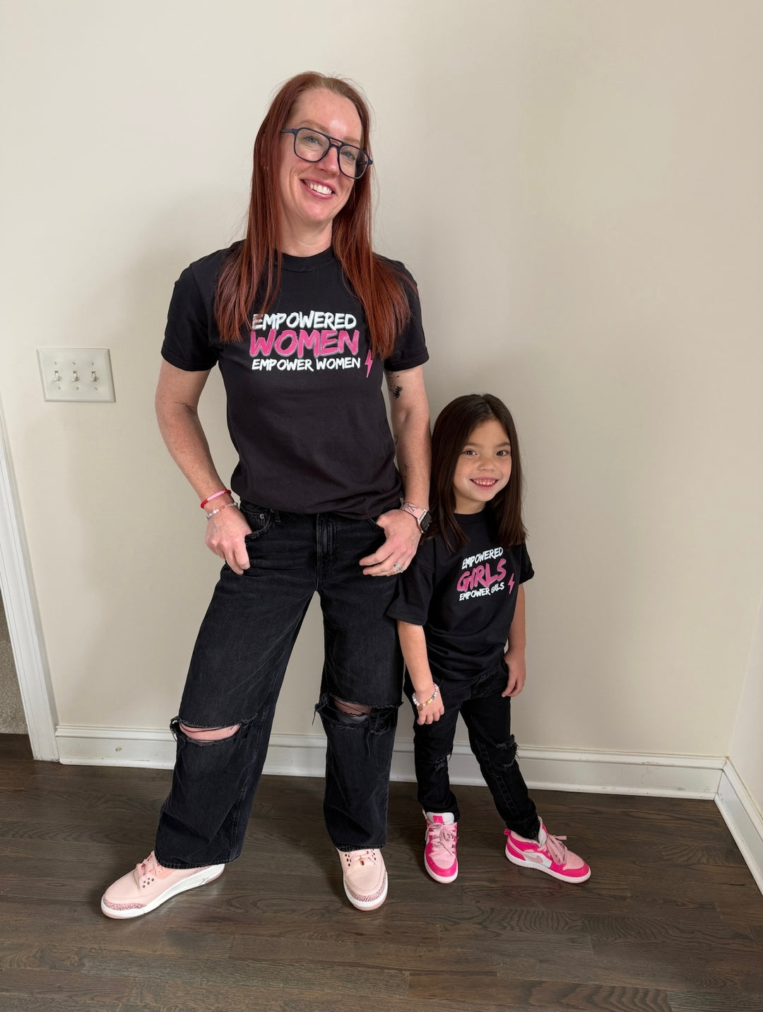 Empowered Women Short Sleeve Tee Shirt - Black