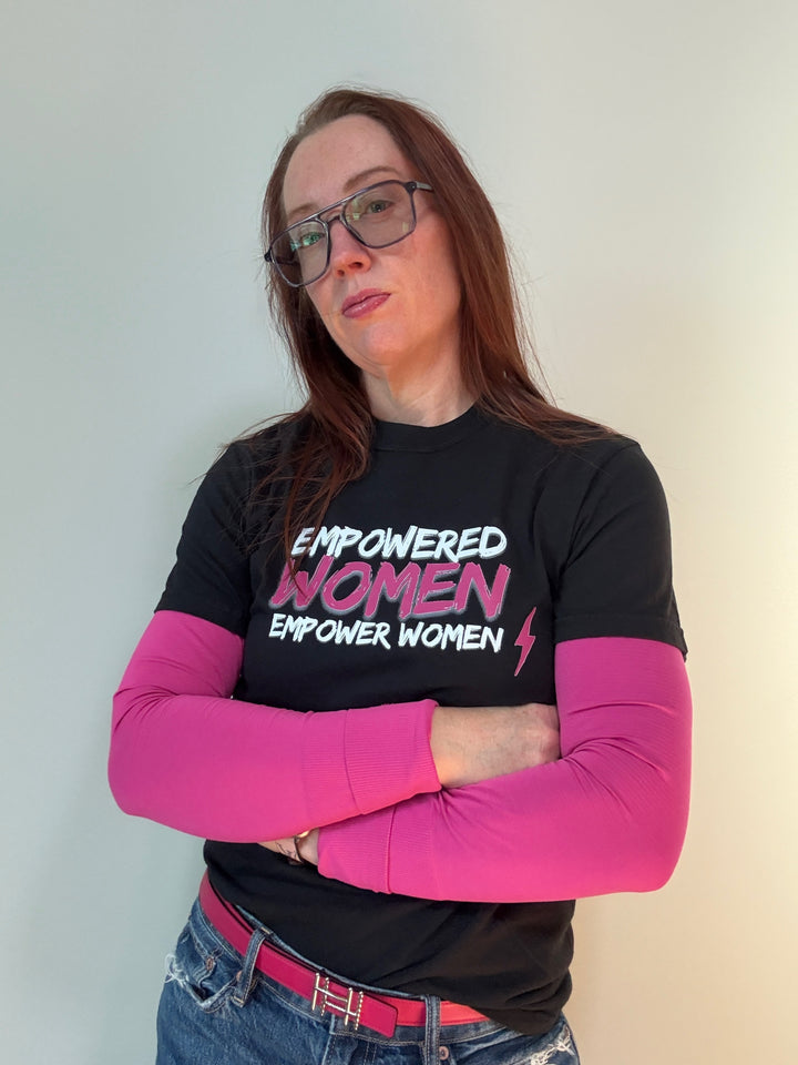 Empowered Women Short Sleeve Tee Shirt - Black
