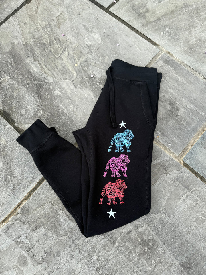 Chan Art Collab: Game Day Jogger Sweatpants - Black - PREORDER