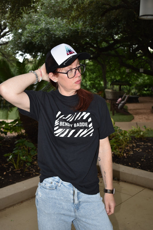 Bendy Baddie Zebra Tee – EDS Awareness Shirt PREORDER
