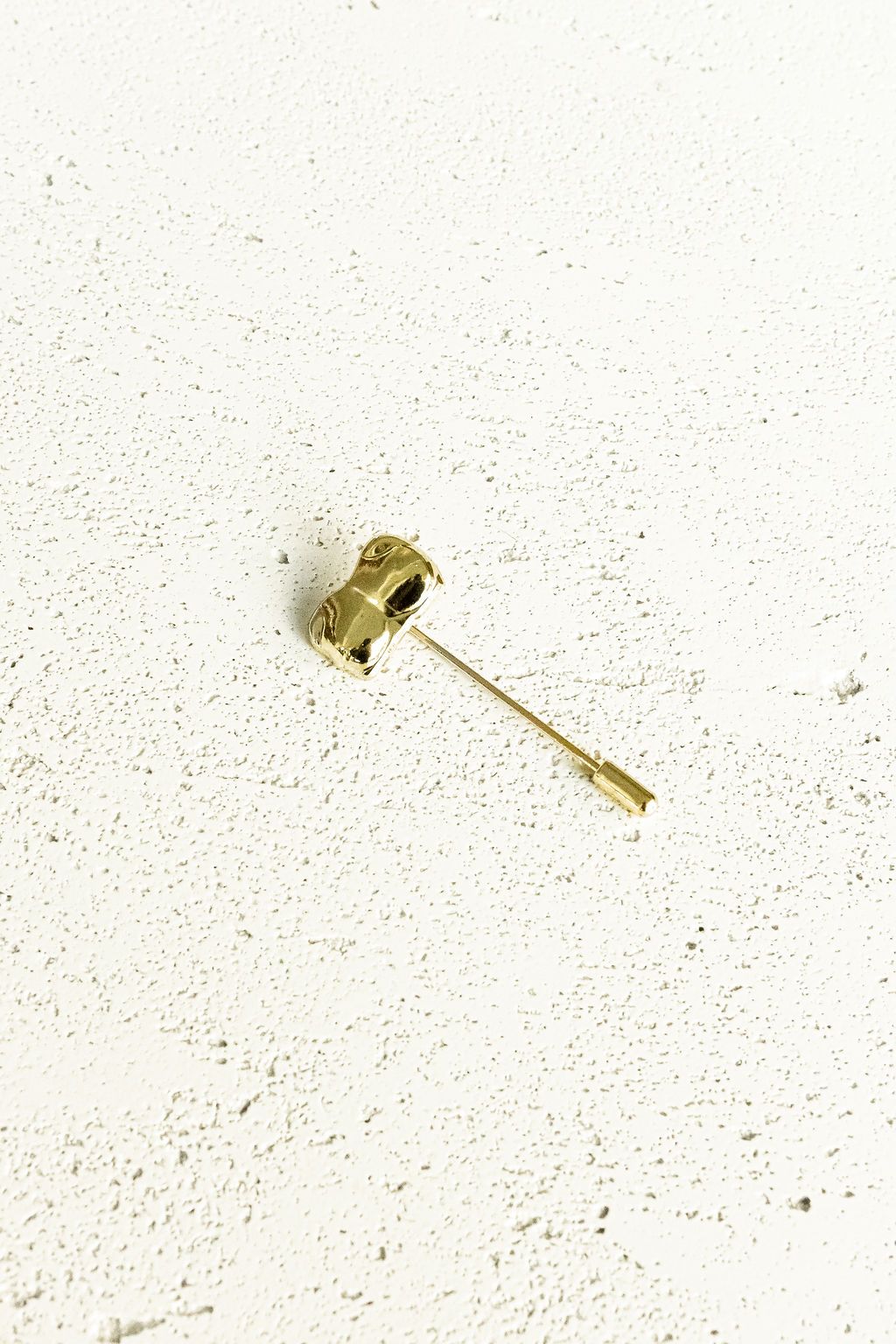 Gold Bust / Breast / Bosom Stick Pin on white background