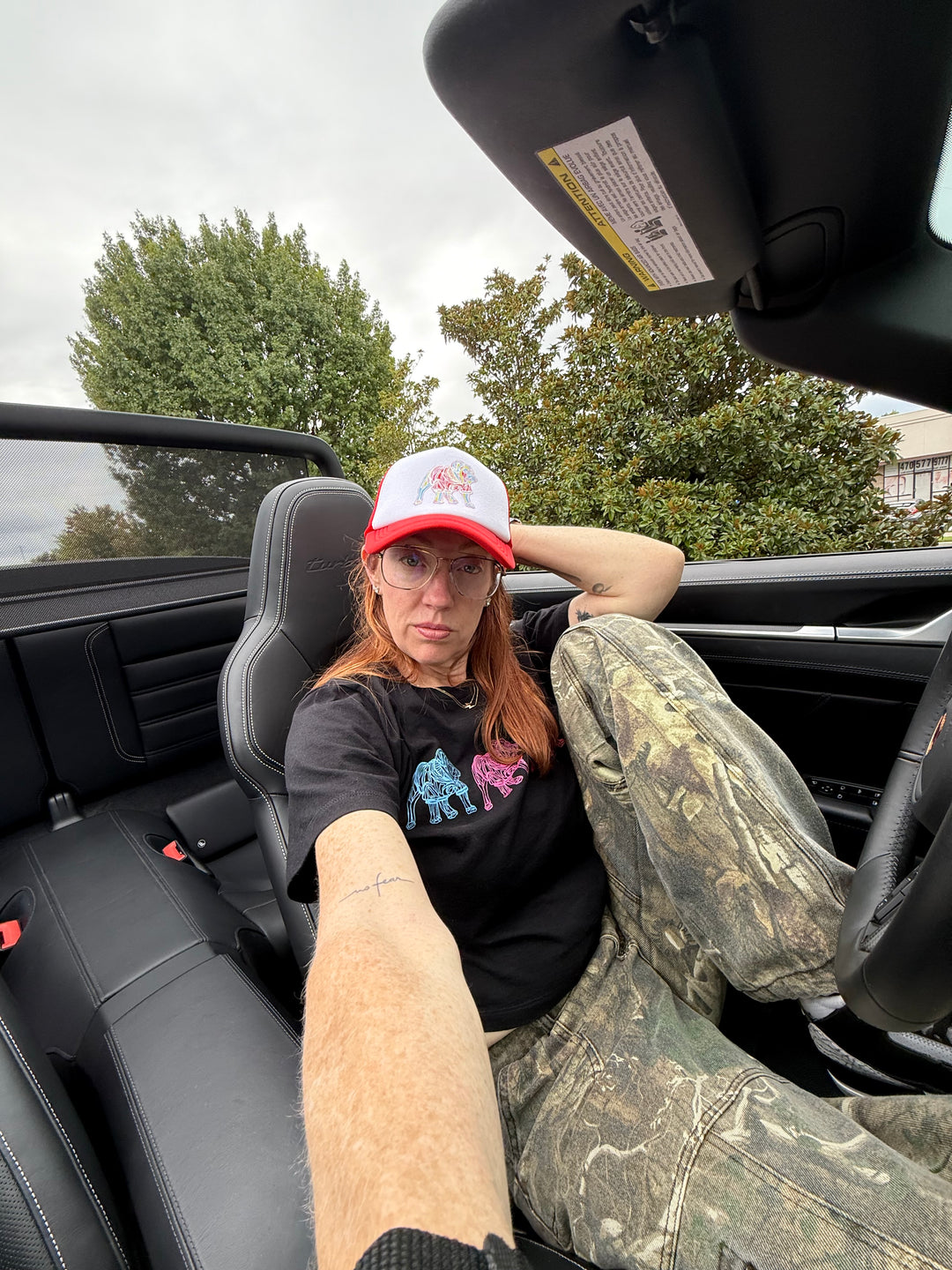 Chan Art Collab: Game Day Trucker Hat - Red - PREORDER