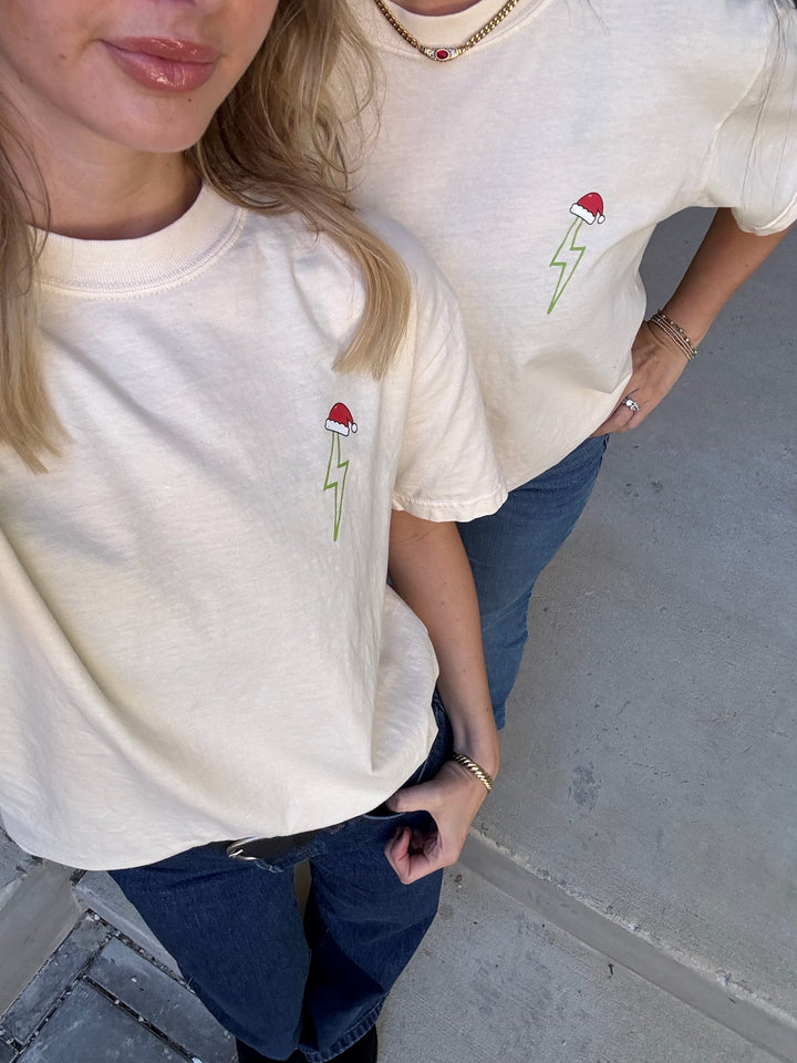 Merry and Aligned Spine Christmas Tee – Holiday Shirt