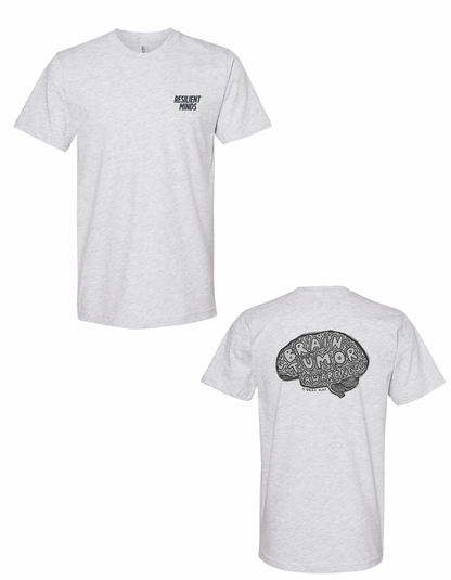 Gray May Brain Tumor Awareness Tee Shirt - Gray Short Sleeve