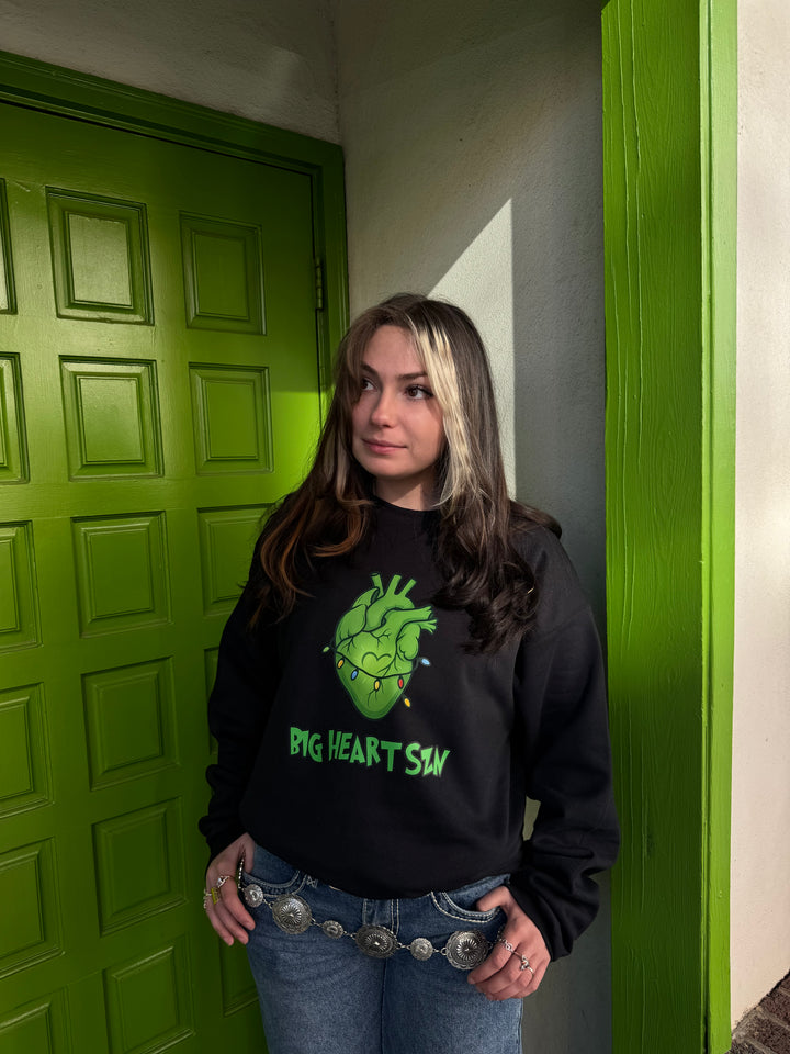 Adult Big Heart Szn Sweatshirt – Holiday Anatomical Heart Christmas Shirt