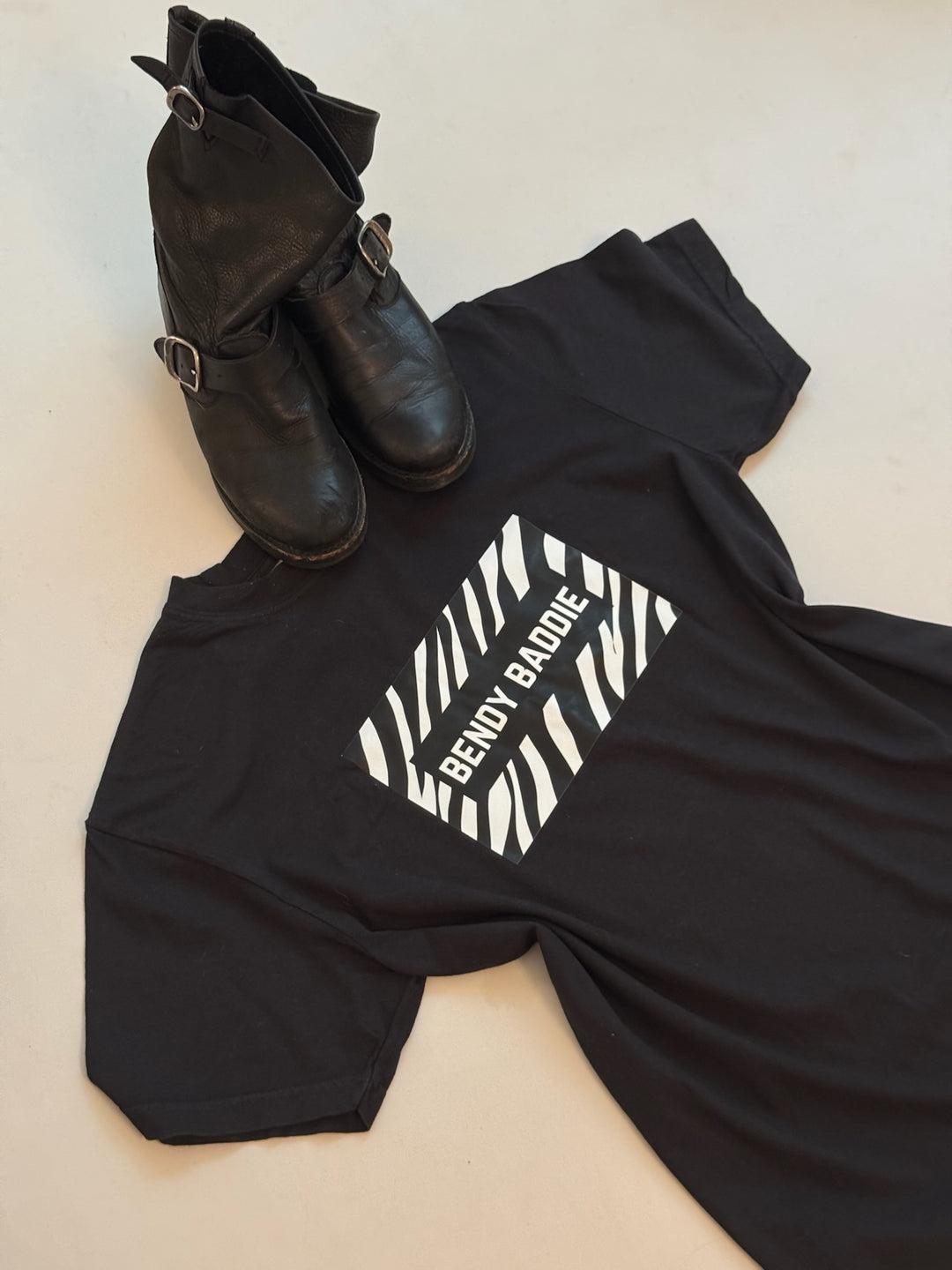 Bendy Baddie Zebra Tee – EDS Awareness Shirt