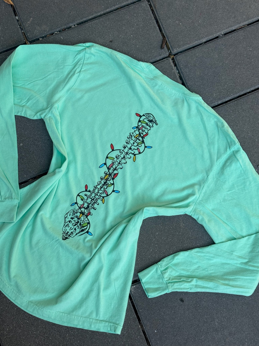 Merry and Aligned Spine Christmas Long Sleeve Tee