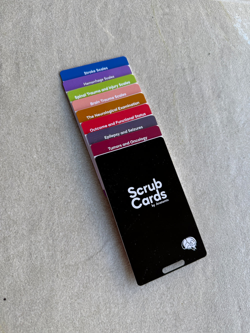 Set of Neurosurgery Scrub Cards by Anatomix