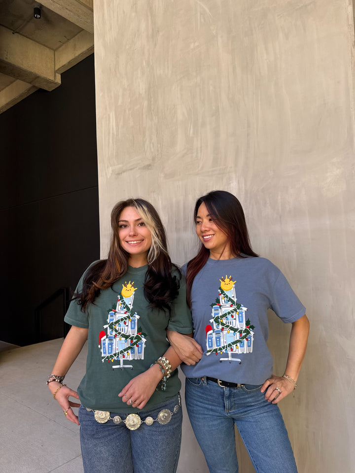 Scrubhacks Collab: Nurse Christmas Tree Tee Shirt with IV Pump Design