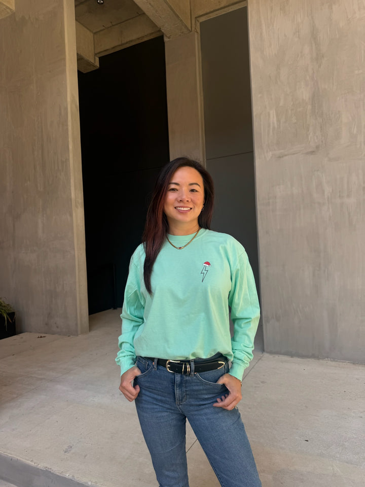 Merry and Aligned Spine Christmas Long Sleeve Tee