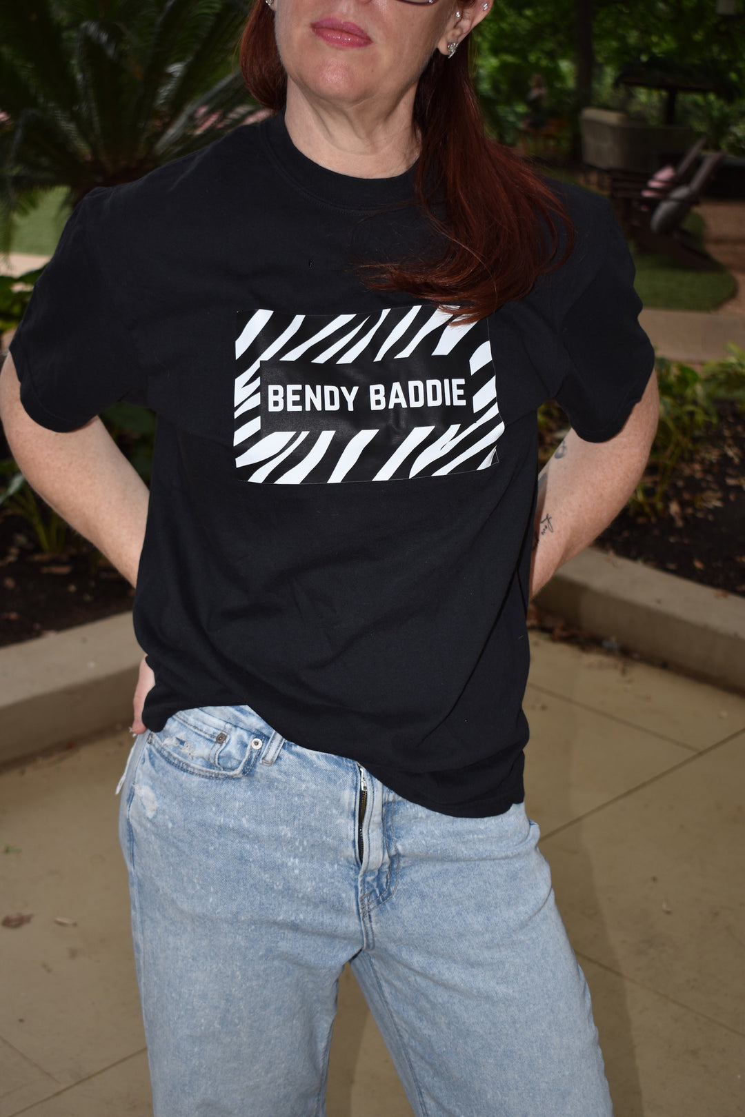 Bendy Baddie Zebra Tee – EDS Awareness Shirt