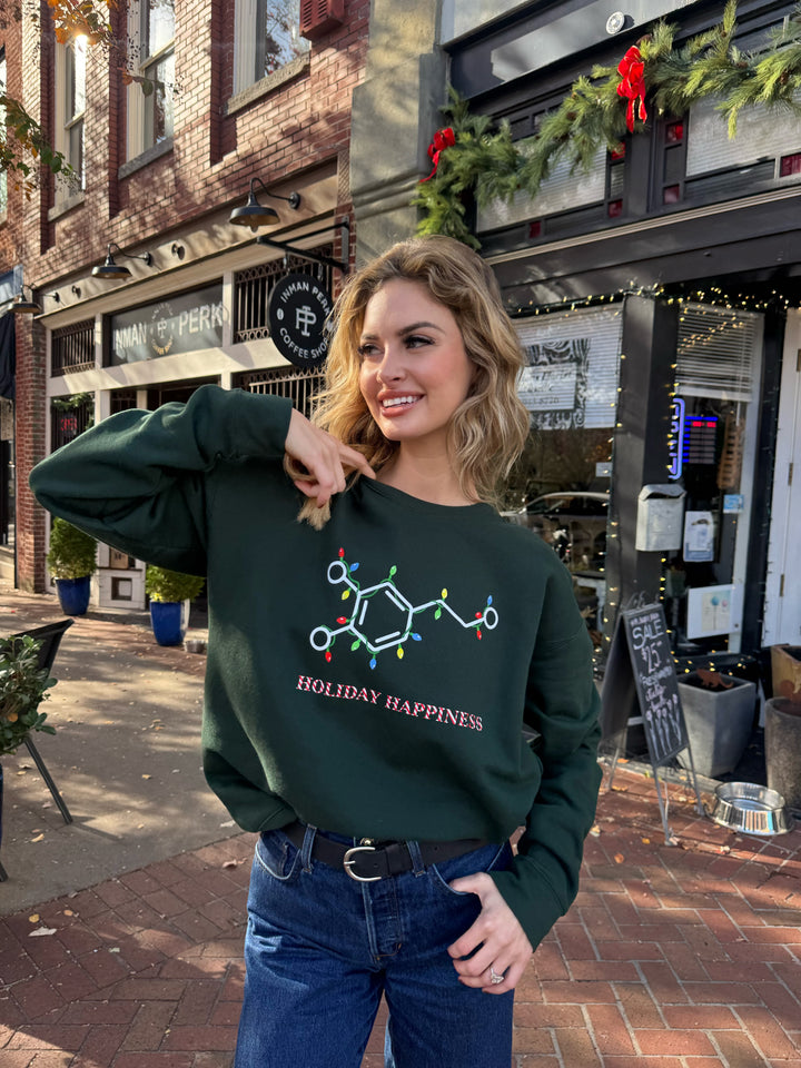 Dr. Beachgem Collab: Holiday Happiness Dopamine Sweatshirt