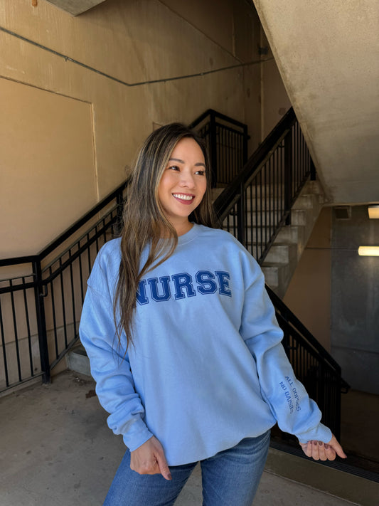 Scrubhacks Collab: All Oopsies No Daisies Nurse Sweatshirt
