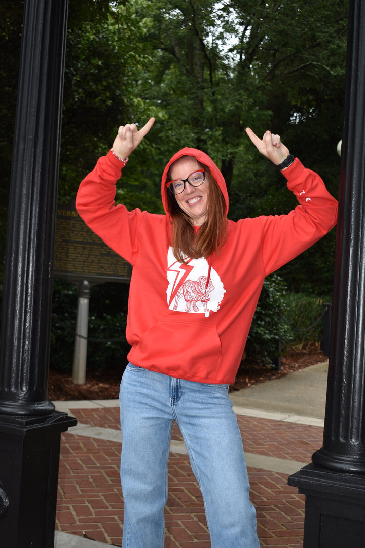 Chan Art Collab: Game Day Hoodie - Red - PREORDER