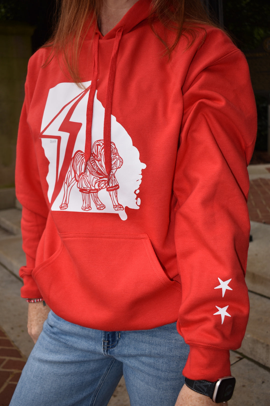 Chan Art Collab: Game Day Hoodie - Red - PREORDER