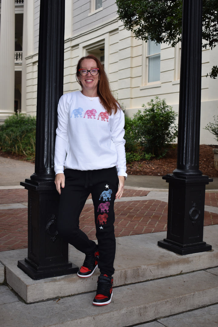 Chan Art Collab: Game Day Jogger Sweatpants - Black - PREORDER