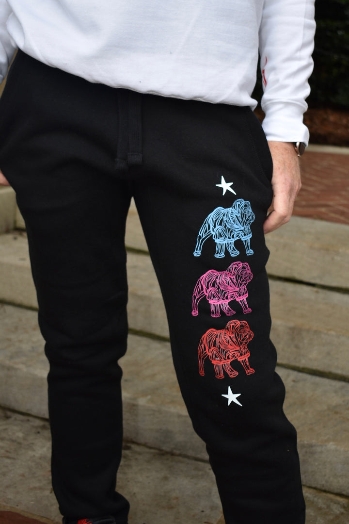 Chan Art Collab: Game Day Jogger Sweatpants - Black - PREORDER