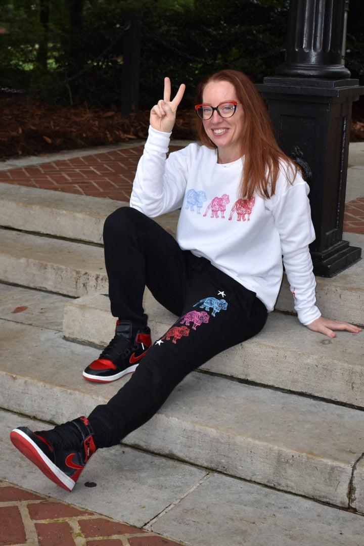 Chan Art Collab: Game Day Crewneck Sweatshirt - White - PREORDER