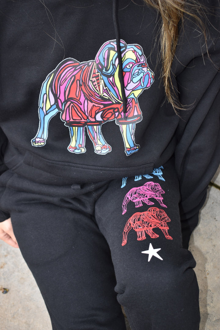 Chan Art Collab: Game Day Jogger Sweatpants - Black - PREORDER