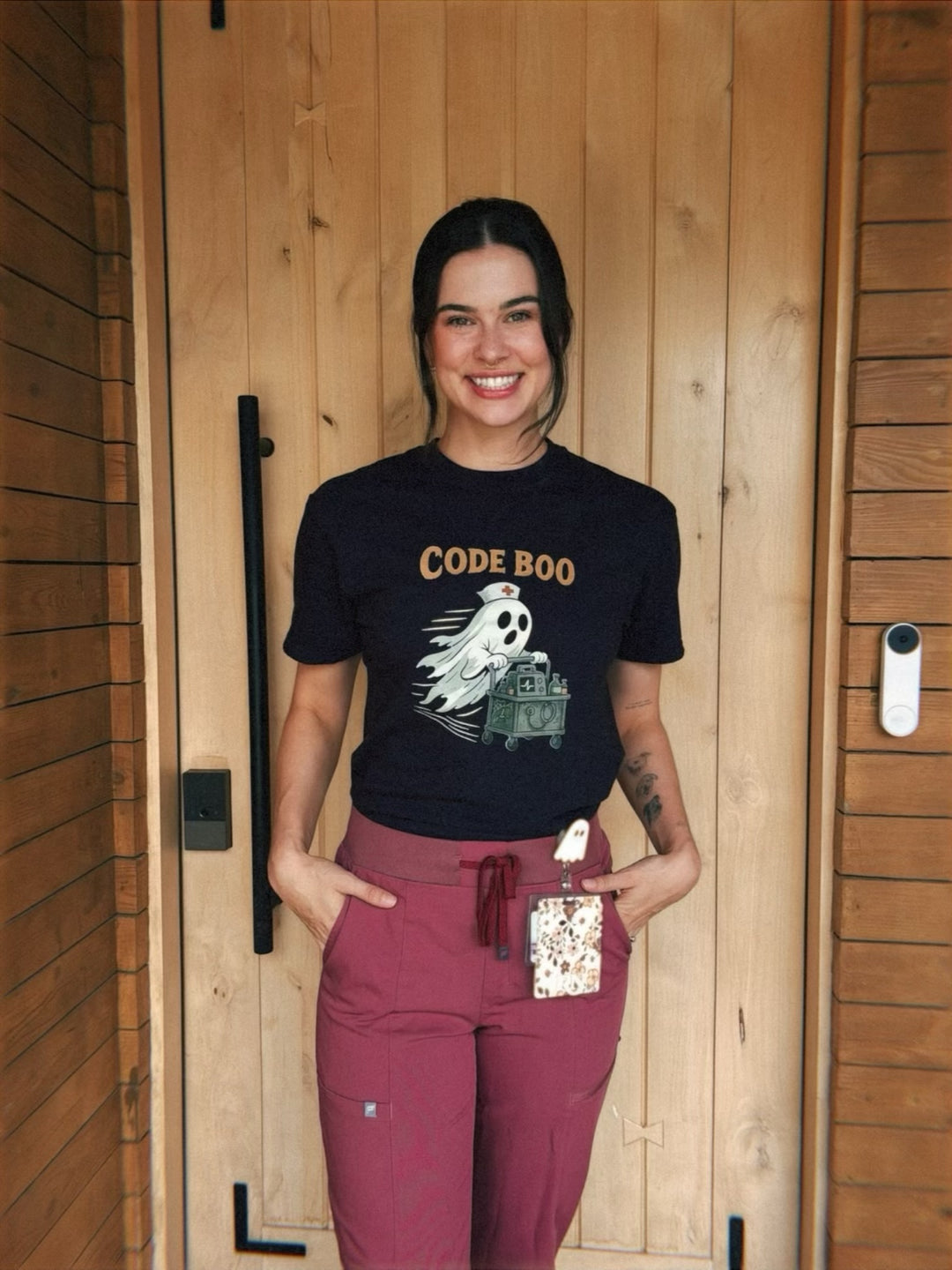 Scrubhacks Collab: Code Boo Tee – Halloween Shirt for Healthcare Heroes