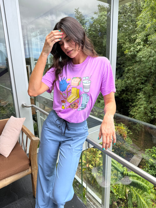 Scrubhacks Collab: Nurses Week Tee Shirt - Purple Short Sleeve