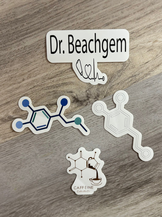 Dr. Beachgem Sticker Pack