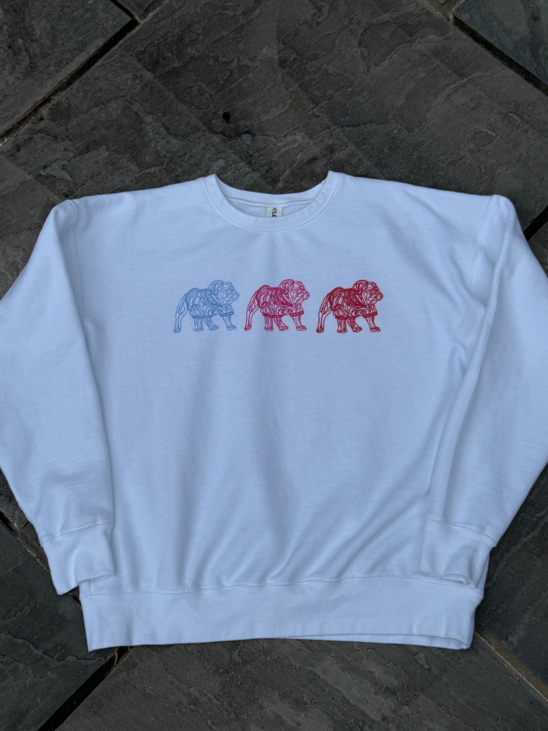 Chan Art Collab: Game Day Crewneck Sweatshirt - White - PREORDER