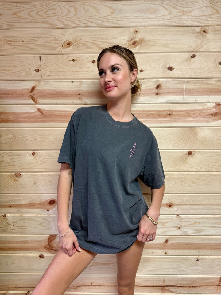 Lumbar Puncture Tee Shirt - Gray Short Sleeve with Spine Design