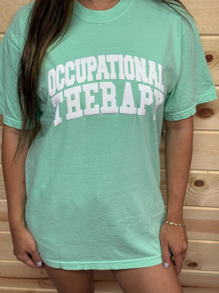 Occupational Therapy Tee Shirt - Mint Green Short Sleeve
