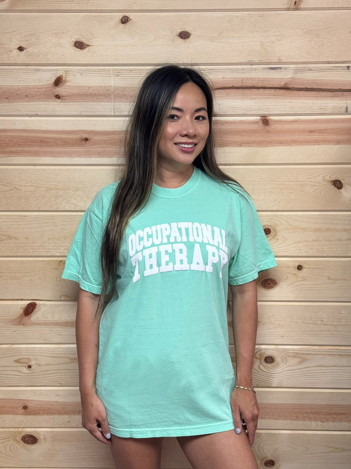 Occupational Therapy Tee Shirt - Mint Green Short Sleeve