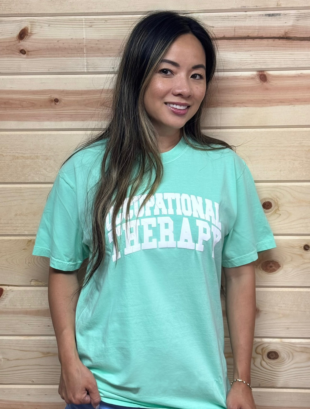 Occupational Therapy Tee Shirt - Mint Green Short Sleeve