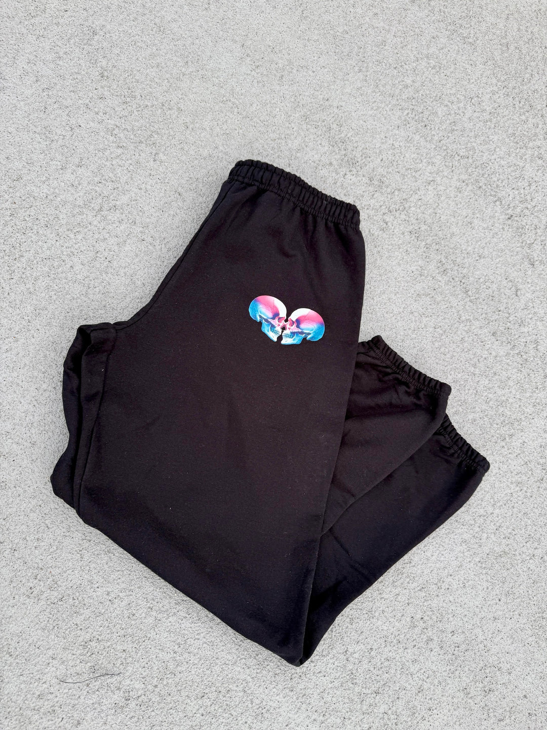 Super Skull Sweatpants - Black Loungewear with Skull Design