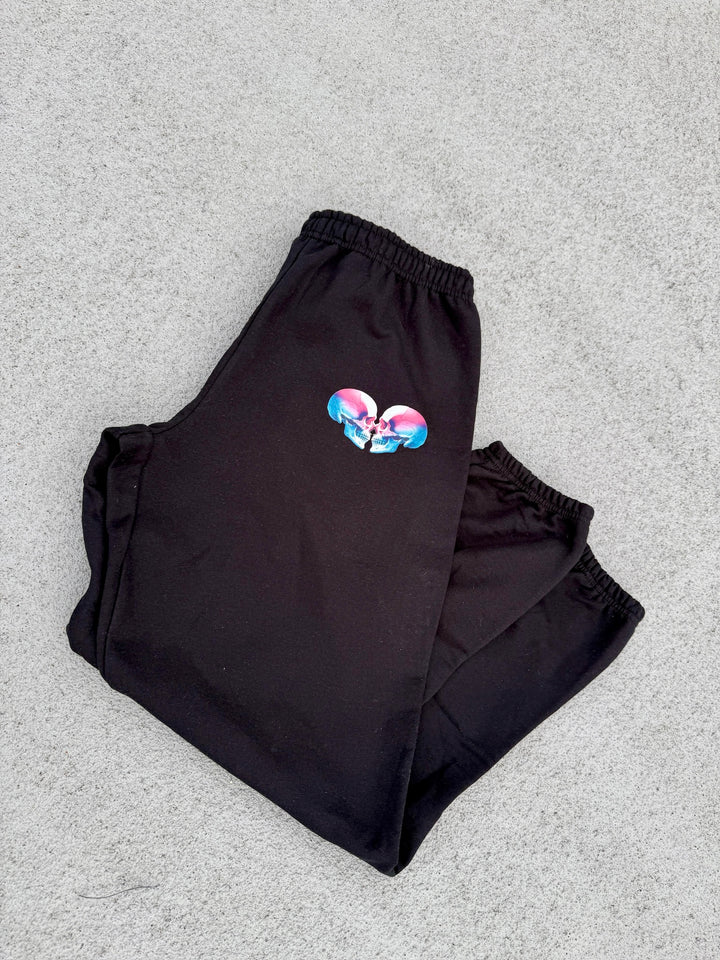 Super Skull Sweatpants - Black Loungewear with Skull Design