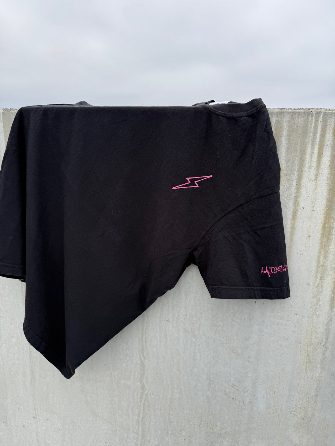 Lumbar Puncture Tee Shirt - Black Short Sleeve with Spine Design