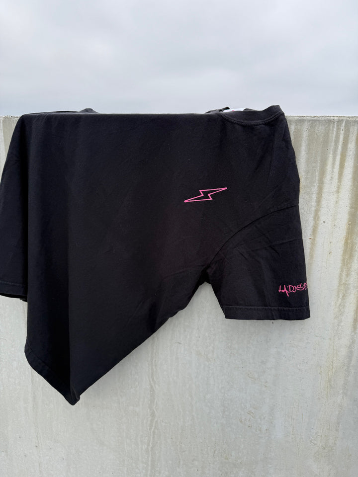 Lumbar Puncture Tee Shirt - Black Short Sleeve with Spine Design