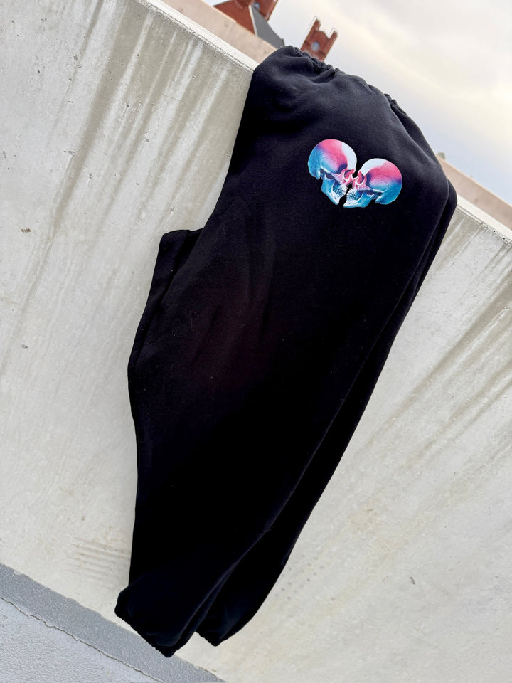 Super Skull Sweatpants - Black Loungewear with Skull Design