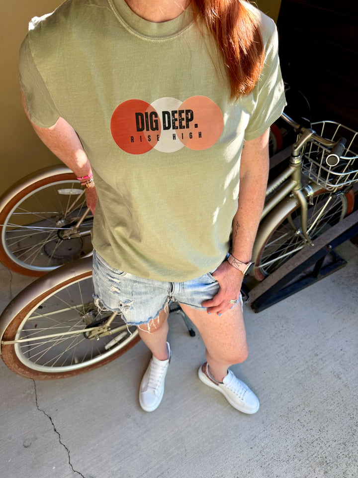 Dr. Potter Collab: Dig Deep. Rise High. Tee Shirt. RESTOCKING SOON