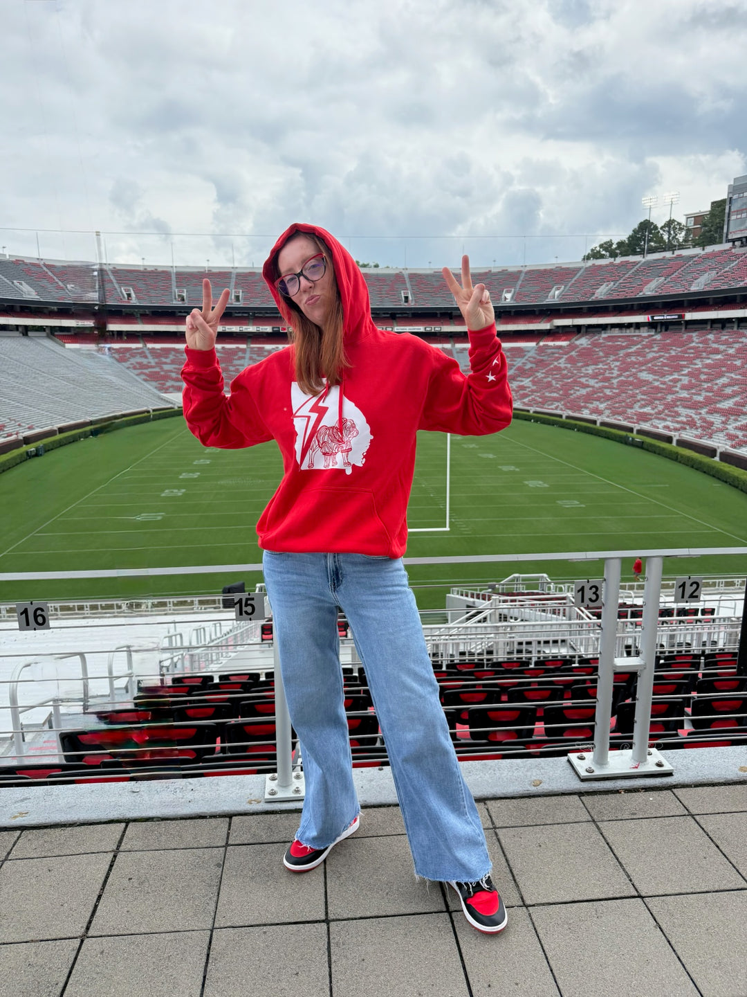 Chan Art Collab: Game Day Hoodie - Red - PREORDER
