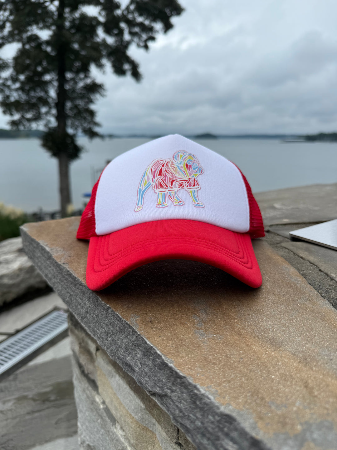 Chan Art Collab: Game Day Trucker Hat - Red - PREORDER