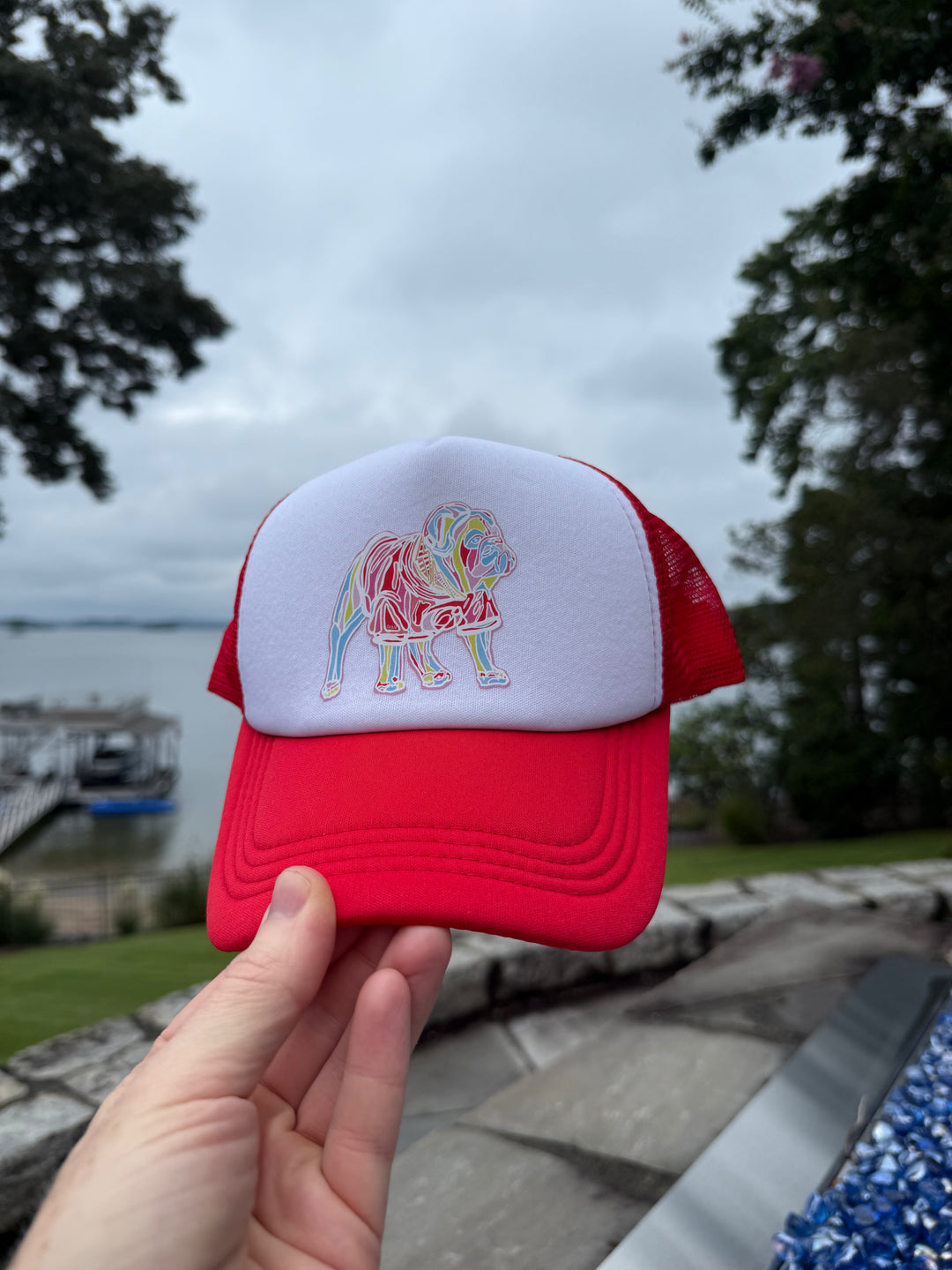 Chan Art Collab: Game Day Trucker Hat - Red - PREORDER