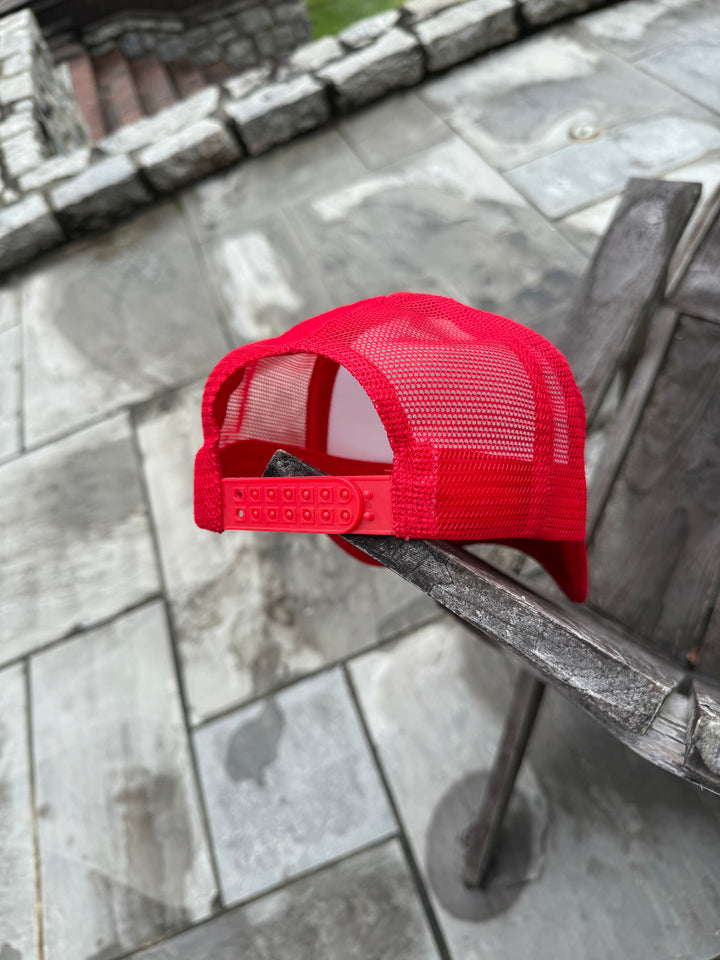 Chan Art Collab: Game Day Trucker Hat - Red - PREORDER