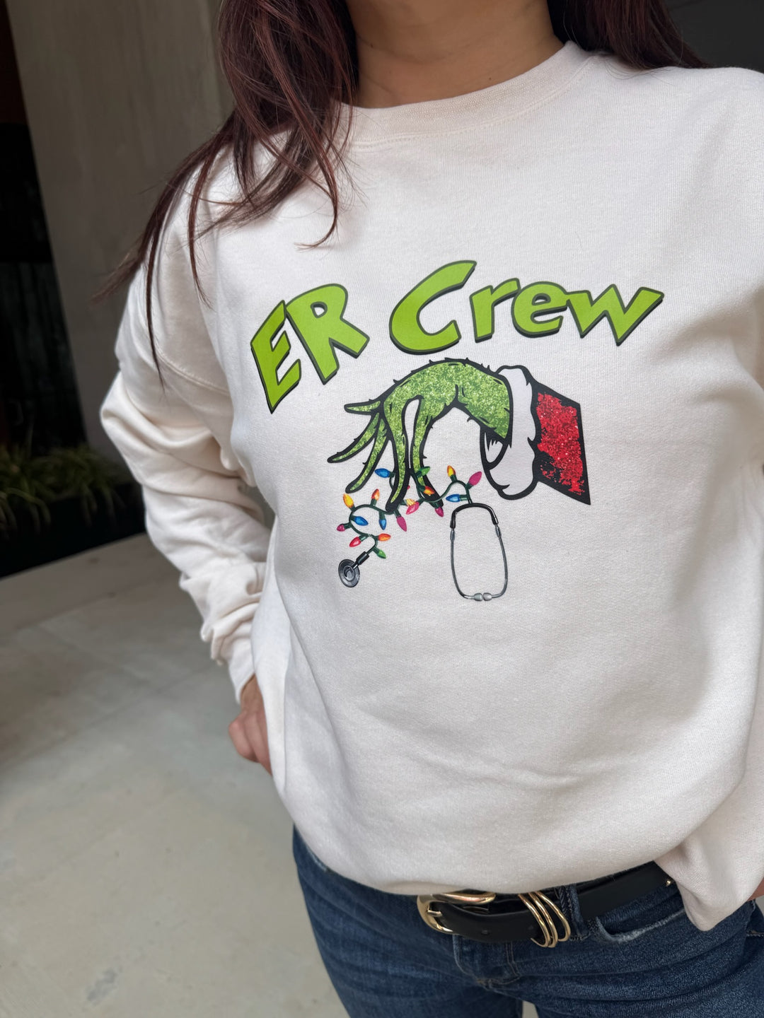 Holiday Crew - Christmas Sweatshirt for Pediatrics, ER, or Neuro Professionals