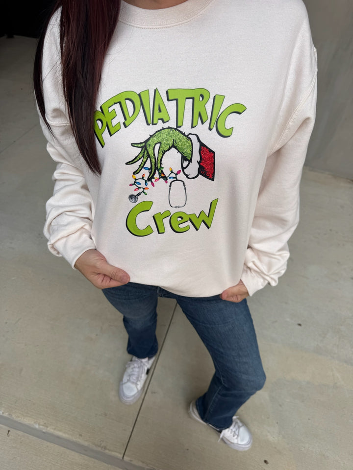 Holiday Crew - Christmas Sweatshirt for Pediatrics, ER, or Neuro Professionals