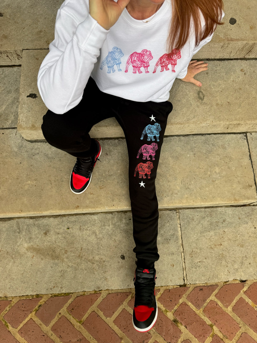 Chan Art Collab: Game Day Jogger Sweatpants - Black - PREORDER